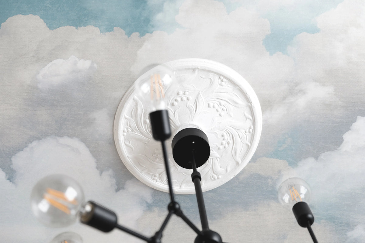 Cuddle Clouds, Ceiling Mural Wallpaper - room preview 03