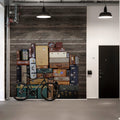 Stacked Suitcases, Heap Mural Wallpaper - room preview 03