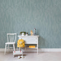 Pulse Of Passion, Mint Mural Wallpaper - room preview 03