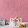 Pulse Of Passion, Pink Mural Wallpaper - room preview 03