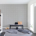 Perfect Fit, Soft Grey Mural Wallpaper - room preview 03