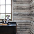 Worn Wood Mural Wallpaper - room preview 03