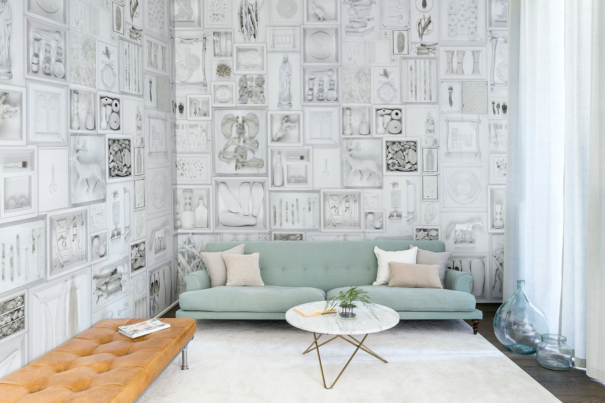 Bleached Oddities Mural Wallpaper - room preview 03