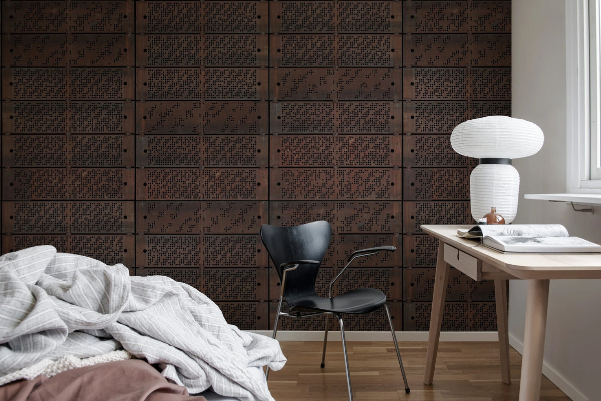 Time on Iron Mural Wallpaper - room preview 03