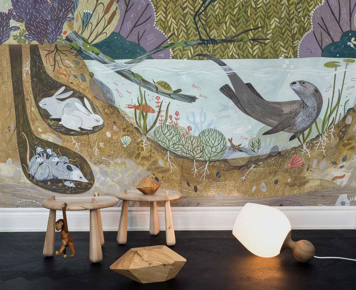 Wild Willows Mural Wallpaper - room preview 03