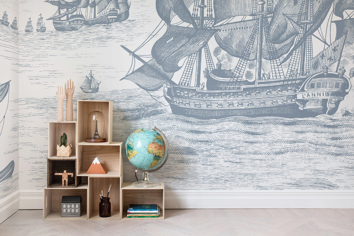High Seas Mural Wallpaper - room preview 03
