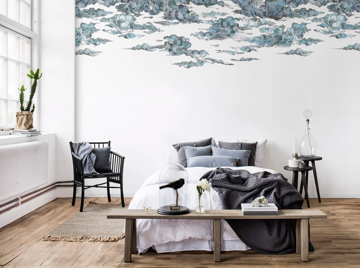 Cotton Skies Mural Wallpaper - room preview 03