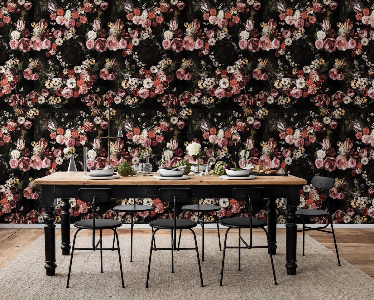 Briar Roses Mural Wallpaper - room preview 03