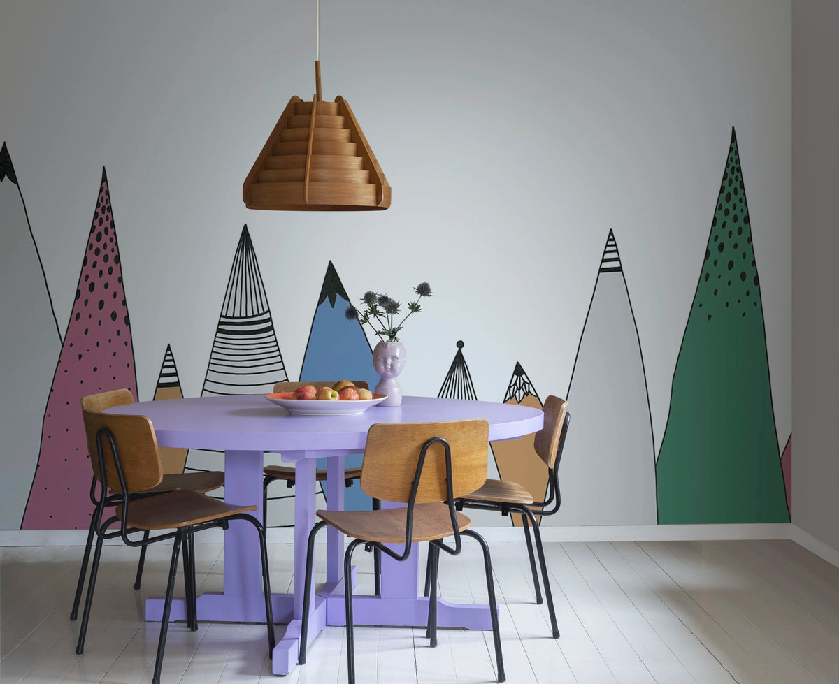 Mountain Ridge, Color Mural Wallpaper - room preview 03
