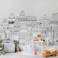 London Houses Mural Wallpaper - room preview 03