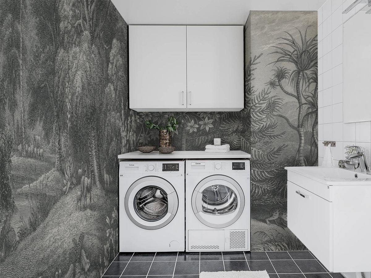 Jungle Land, Vintage Mural Wallpaper - room preview 03
