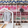 Sugar Stripes Mural Wallpaper - room preview 03