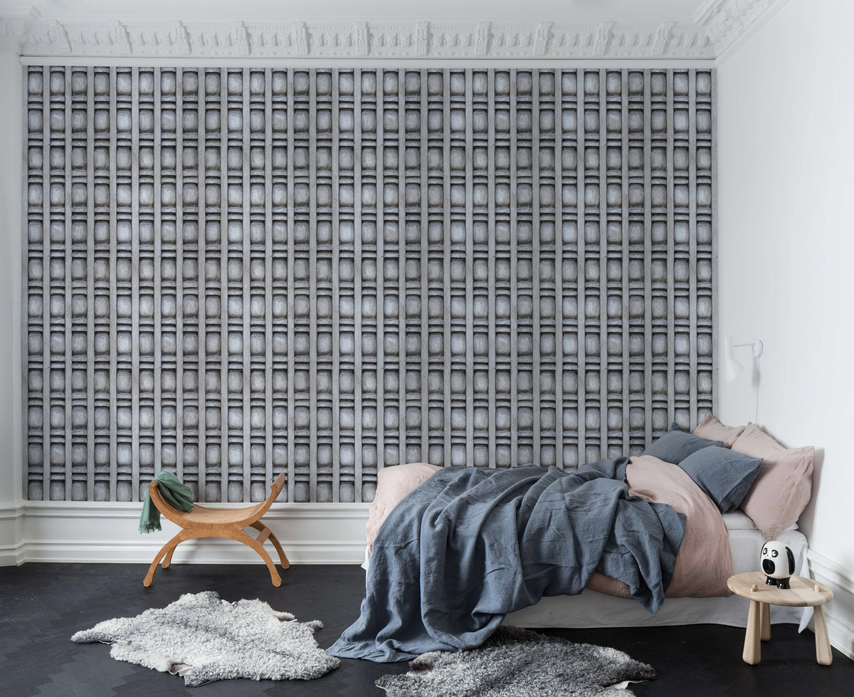 Concrete pillar Mural Wallpaper - room preview 03
