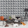 Triangle Square Mural Wallpaper - room preview 03
