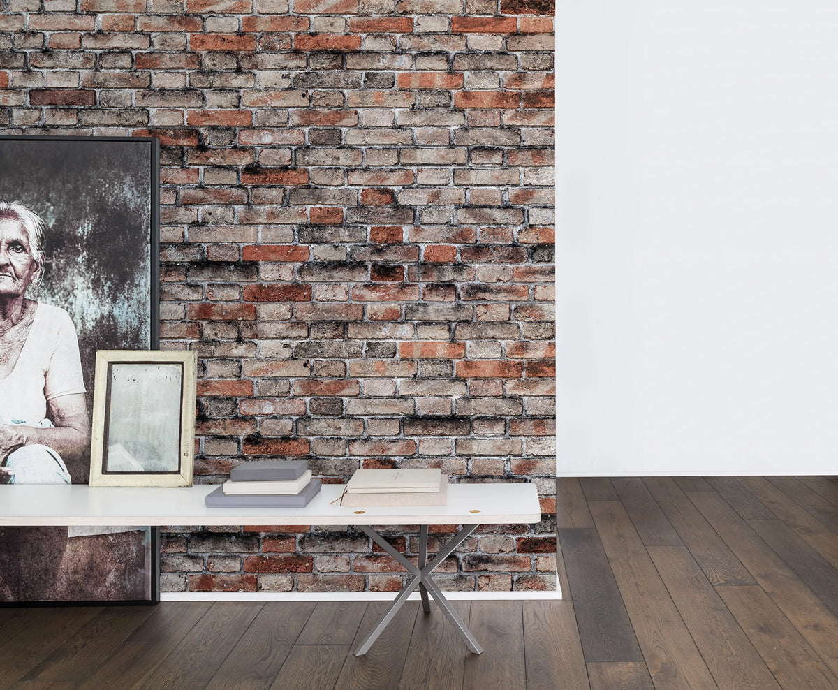 Brickwork Mural Wallpaper - room preview 03