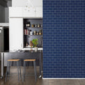 Bistro Tiles, Royal Blue Mural Wallpaper - room preview 03