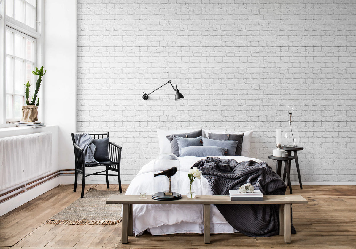 Soft Bricks Mural Wallpaper - room preview 03