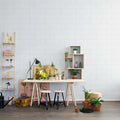 Oblong Tiles, White Mural Wallpaper - room preview 03