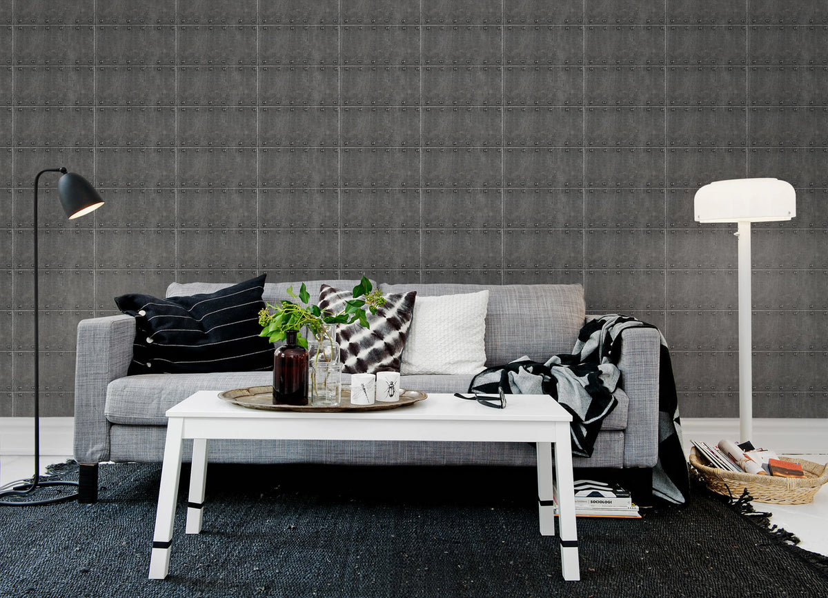 Pop Rivets Mural Wallpaper - room preview 03