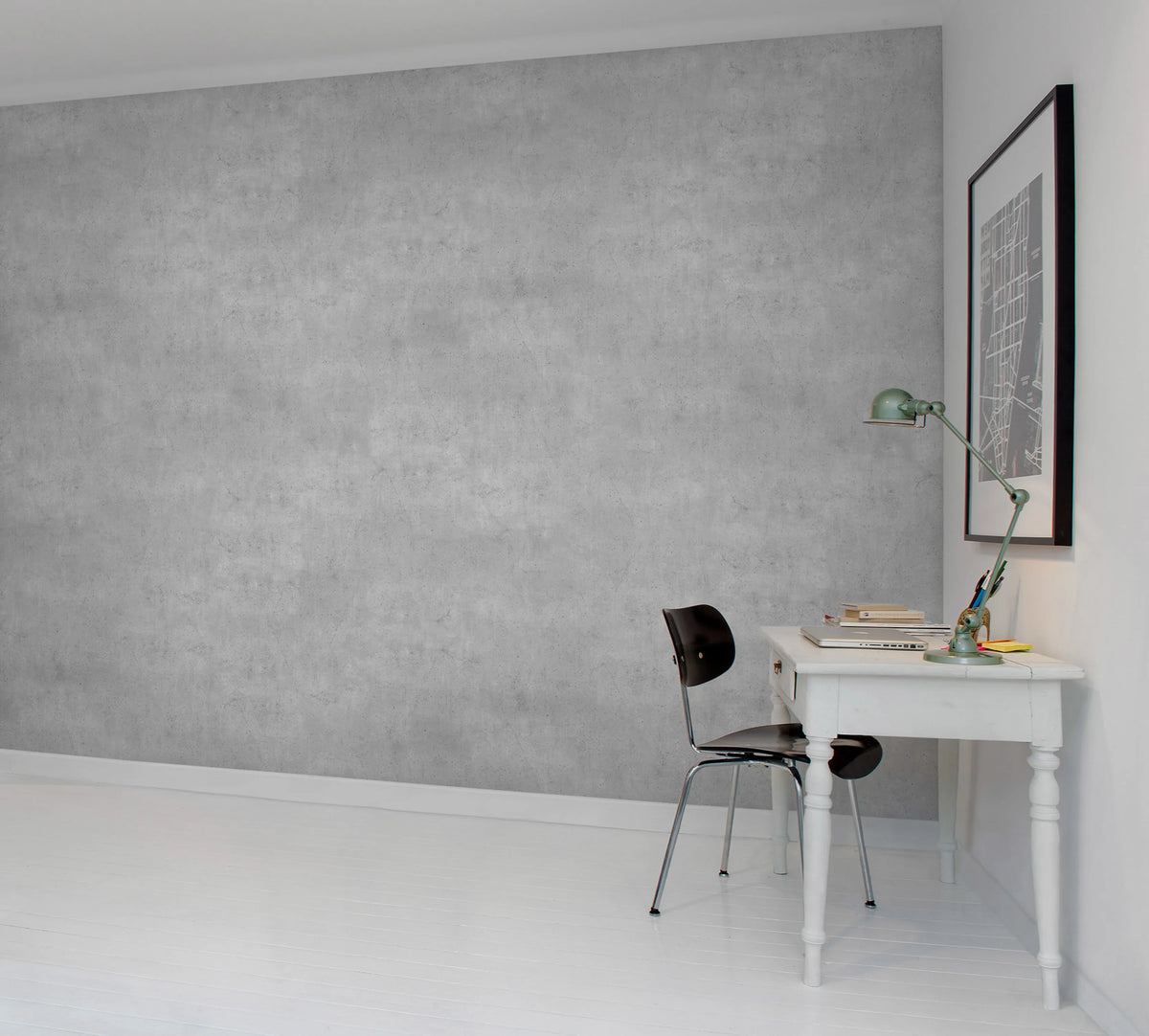 Solid Mural Wallpaper - room preview 03