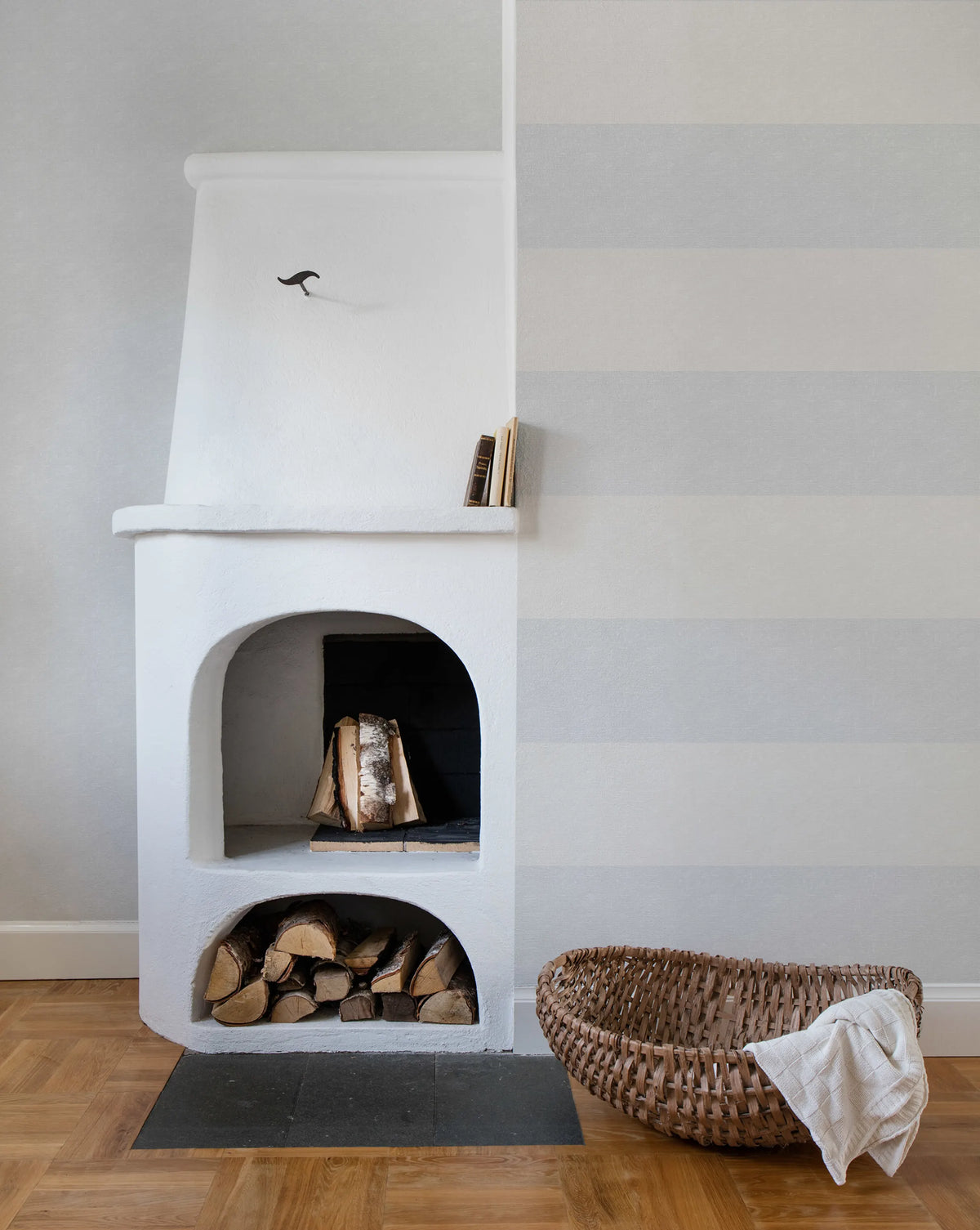 Linen Mural Wallpaper - room preview 03