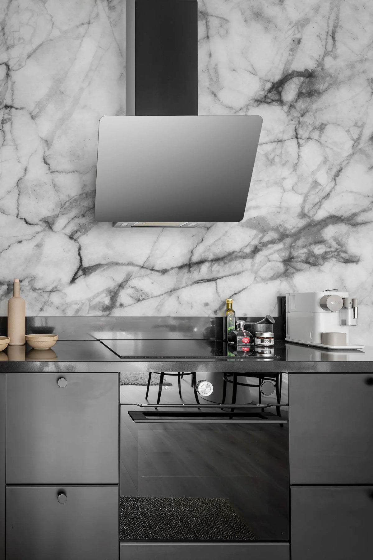 Marble Art, Graphite Mural Wallpaper - room preview 03