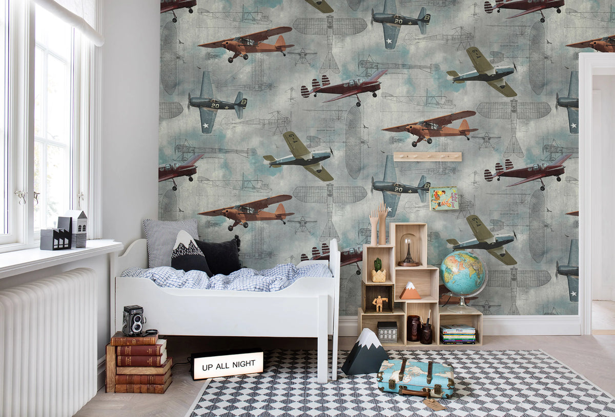 Aero Show Mural Wallpaper - room preview 03