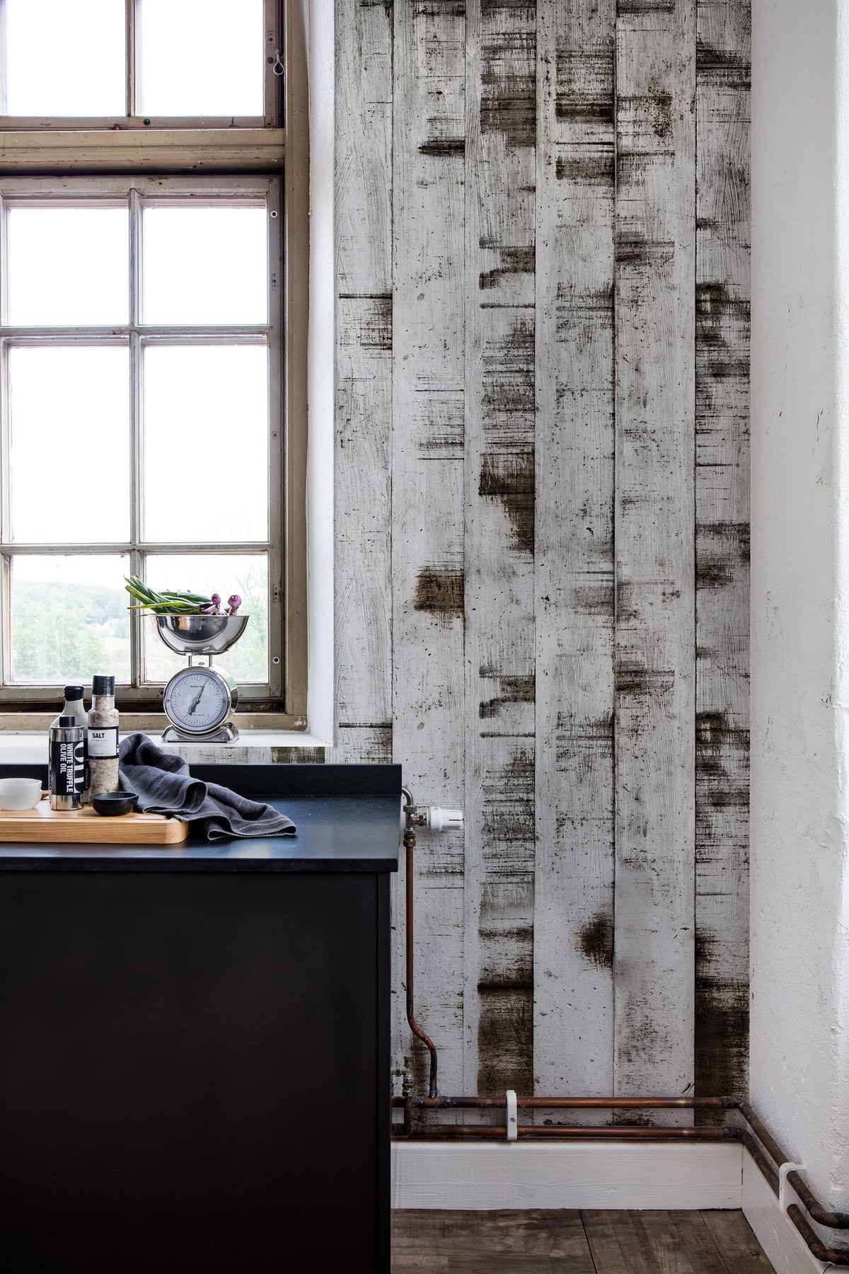 Metal Birch Mural Wallpaper - room preview 03