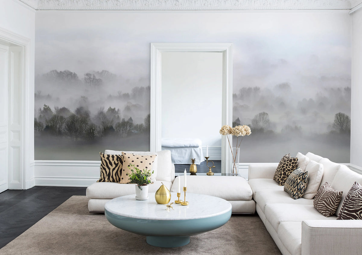 Morning Fog Mural Wallpaper - room preview 03