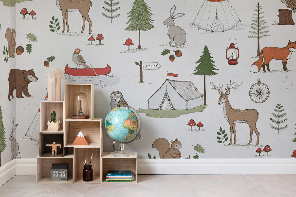 Camping Trip Mural Wallpaper - room preview 03