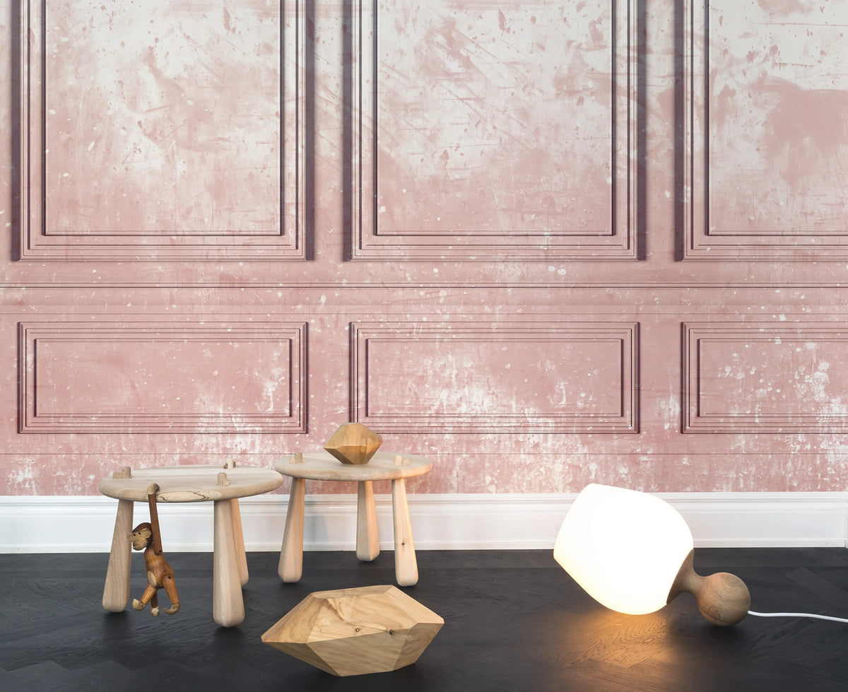 Patinated Panels Mural Wallpaper - room preview 03