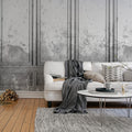 Patinated Panels, Smoke Mural Wallpaper - room preview 03