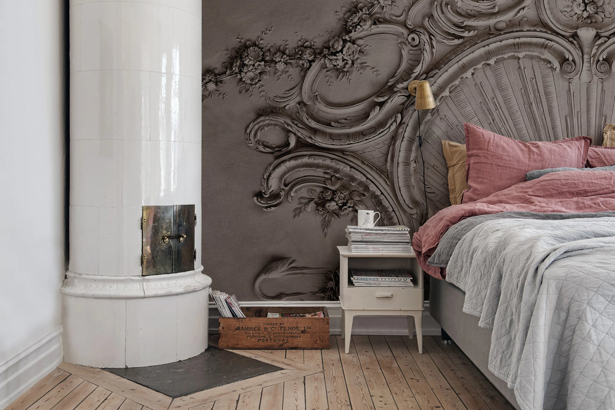 Stucco Gloria, Clay Mural Wallpaper - room preview 03
