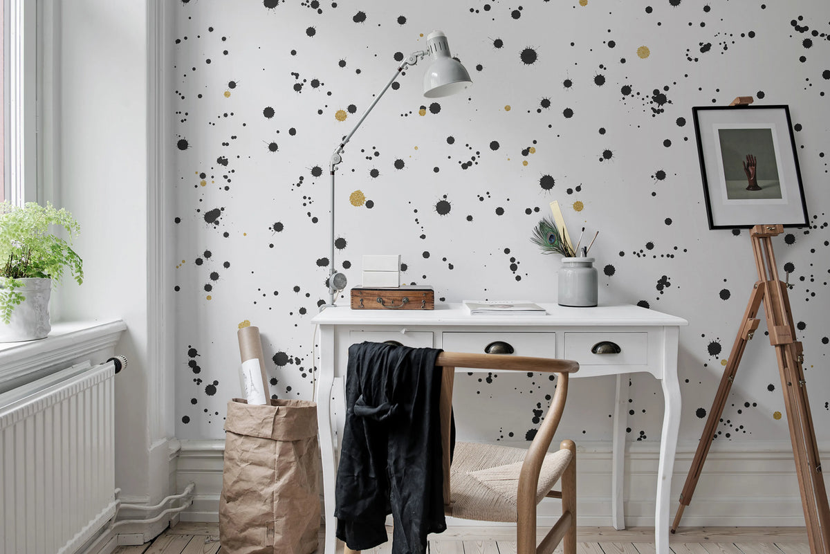 Ink Colossal Mural Wallpaper - room preview 03