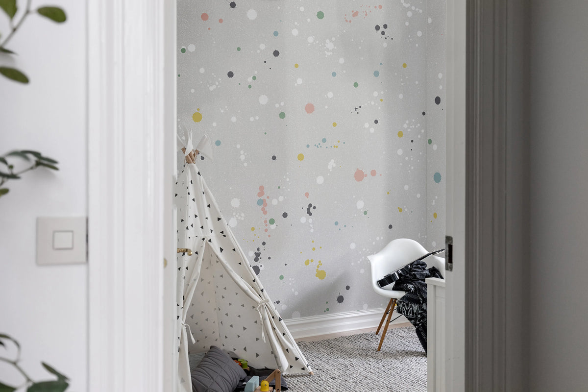 Ink Colossal, Retro Mural Wallpaper - room preview 03