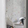 Ink Colossal, Retro Mural Wallpaper - room preview 03