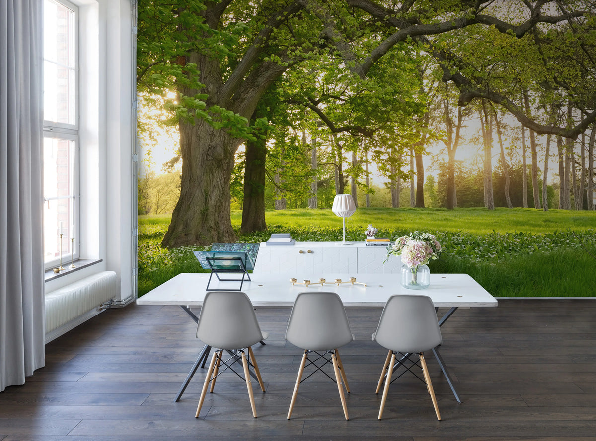 Verdant Mural Wallpaper - room preview 03