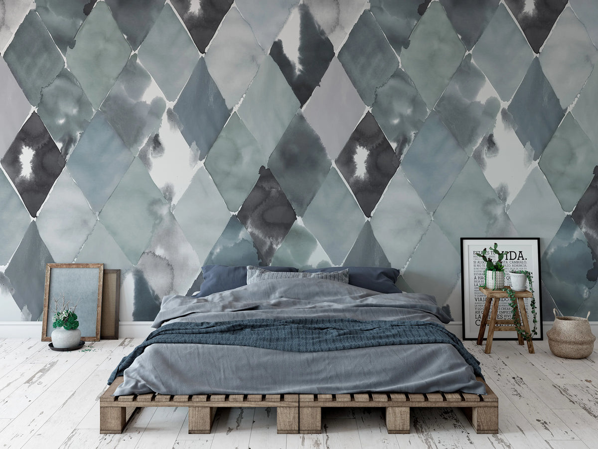 Big Harlequin, Breeze Mural Wallpaper - room preview 03