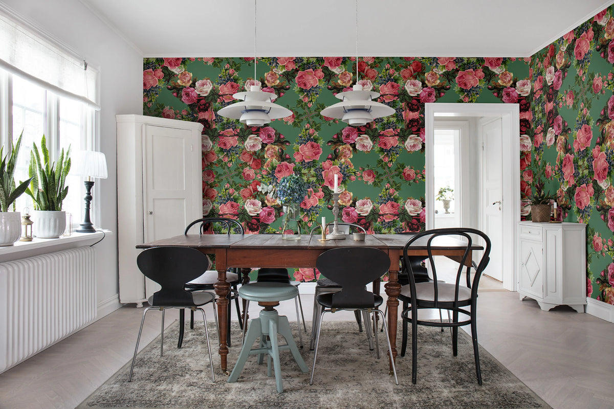 Floral Frida, Garden Mural Wallpaper - room preview 03