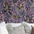 Yellow Bird, Dusk Mural Wallpaper - room preview 03
