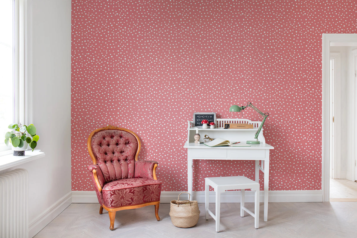 Rebel Dot, Peach Mural Wallpaper - room preview 03