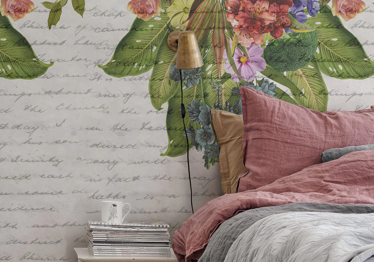 Flower Burst Mural Wallpaper - room preview 03