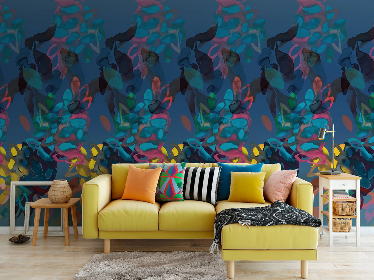 Pigments Mural Wallpaper - room preview 03