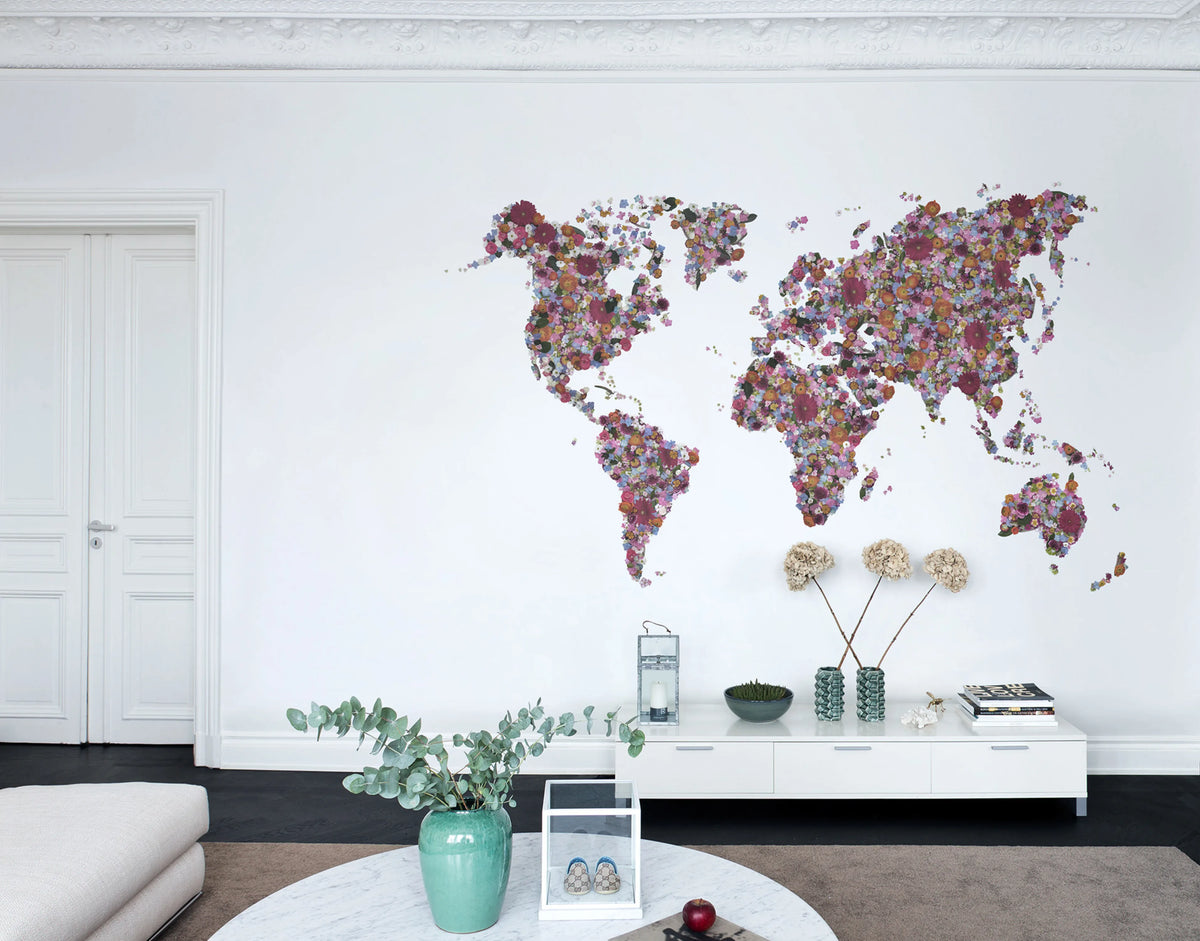 Floral World Mural Wallpaper - room preview 03