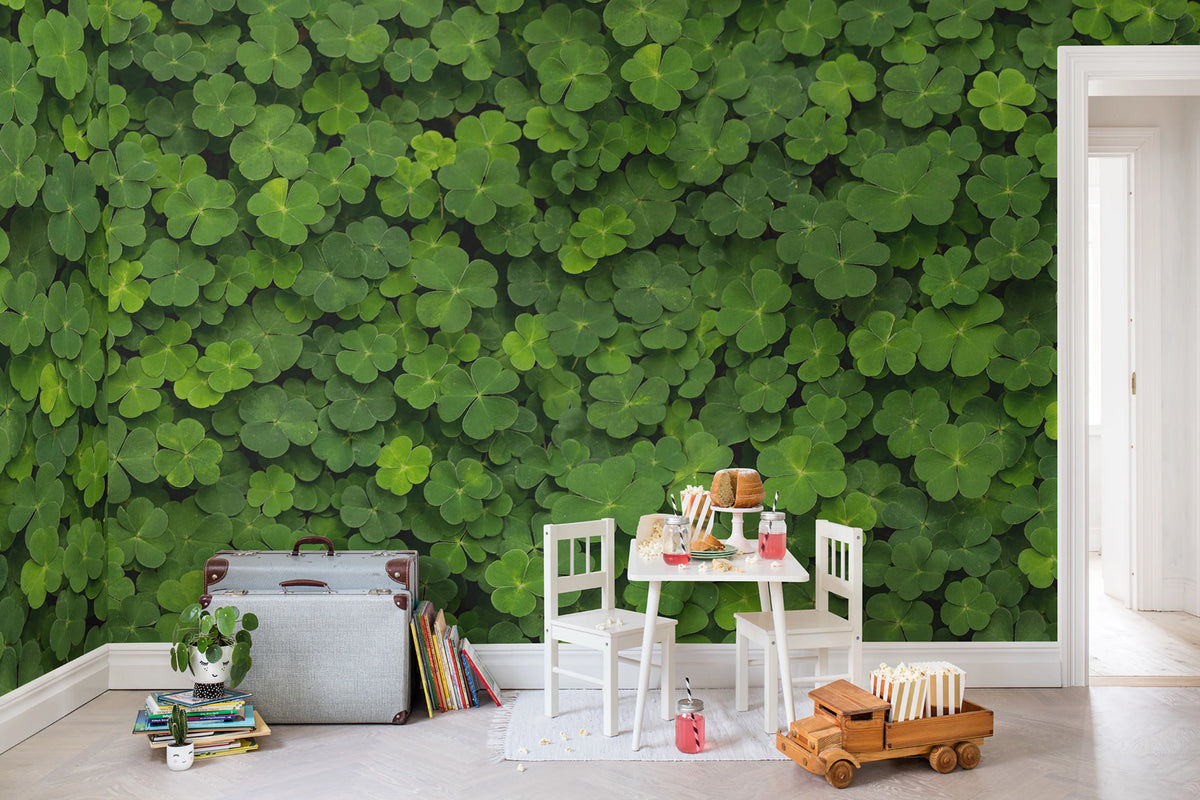 Clover Mural Wallpaper - room preview 03