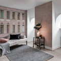 Pink Facade Mural Wallpaper - room preview 03