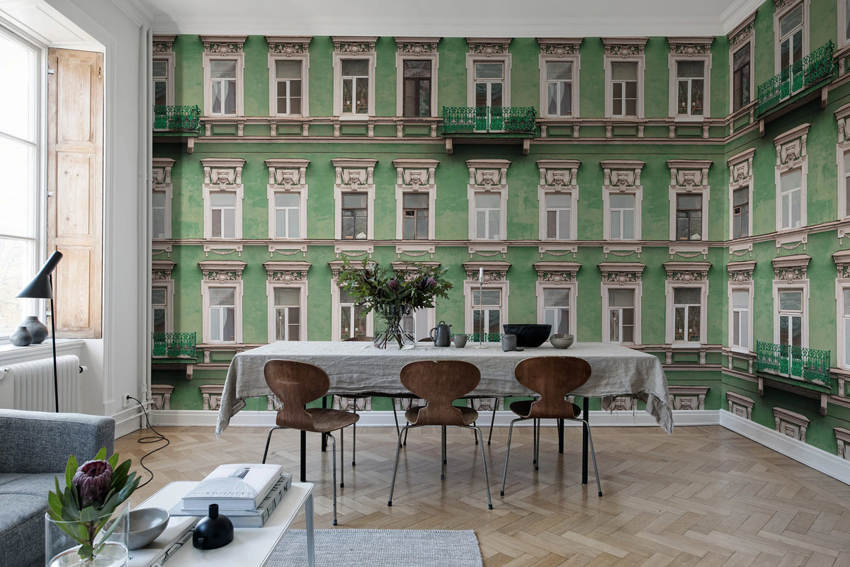 Strada Verde Mural Wallpaper - room preview 03
