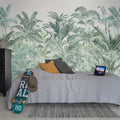 Pride Palms, Emerald Mural Wallpaper - room preview 03