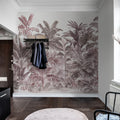 Pride Palms, Plum Mural Wallpaper - room preview 03