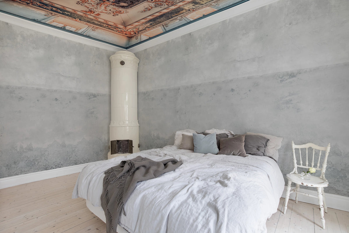 Urban Horizon, Gray Mural Wallpaper - room preview 03